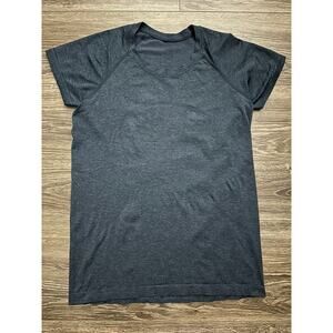 Lululemon Swiftly Tech Short Sleeve Shirt True Navy / Iron Blue Size12
